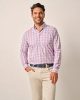 Johnnie-O Scotty Performance Button Up Sport Shirt Cabana