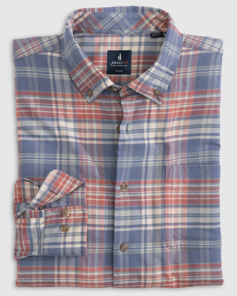 Johnnie-O Plott Tucked Button Up Shirt in Laguna Blue – Dan's Southern Prep