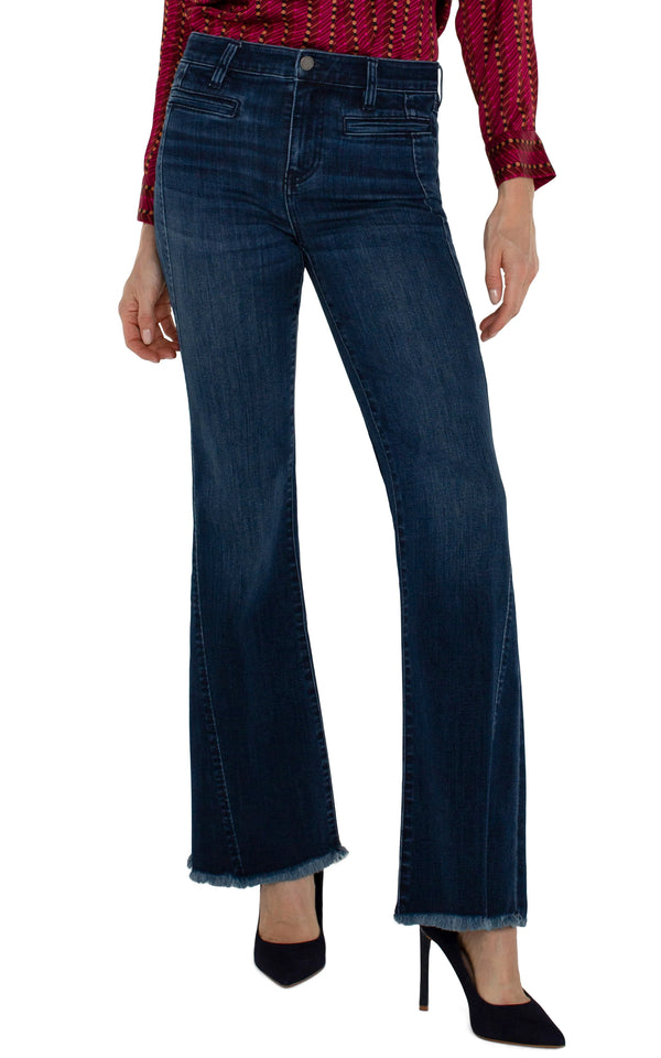 Liverpool Hannah Flare Welt Pocket Jean Mount Dora