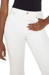 Liverpool Hannah Crop Flare White