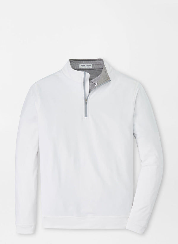 Peter Millar Perth Performance Quarter-Zip White