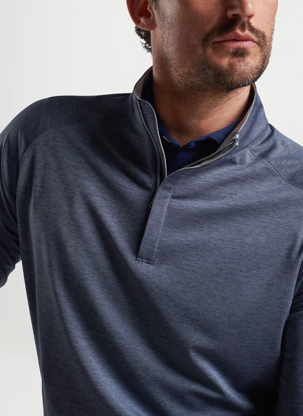 Peter Millar Stealth Performance Quarter-Zip in Steel – Dan's Southern Prep