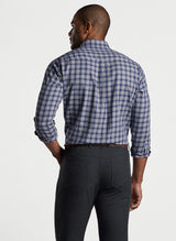 Peter Millar Haight Cotton Sport Shirt in Navy