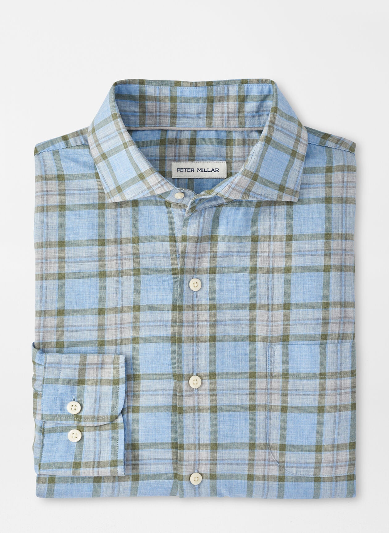 Peter Millar Ellis Cotton Sport Shirt in Cottage Blue – Dan's Southern Prep