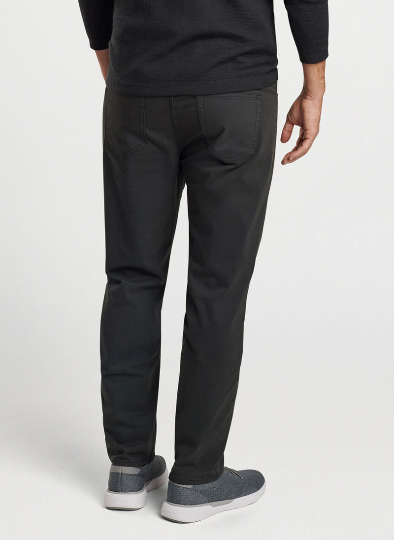 Peter Millar Signature Sateen Five-Pocket Pant Black