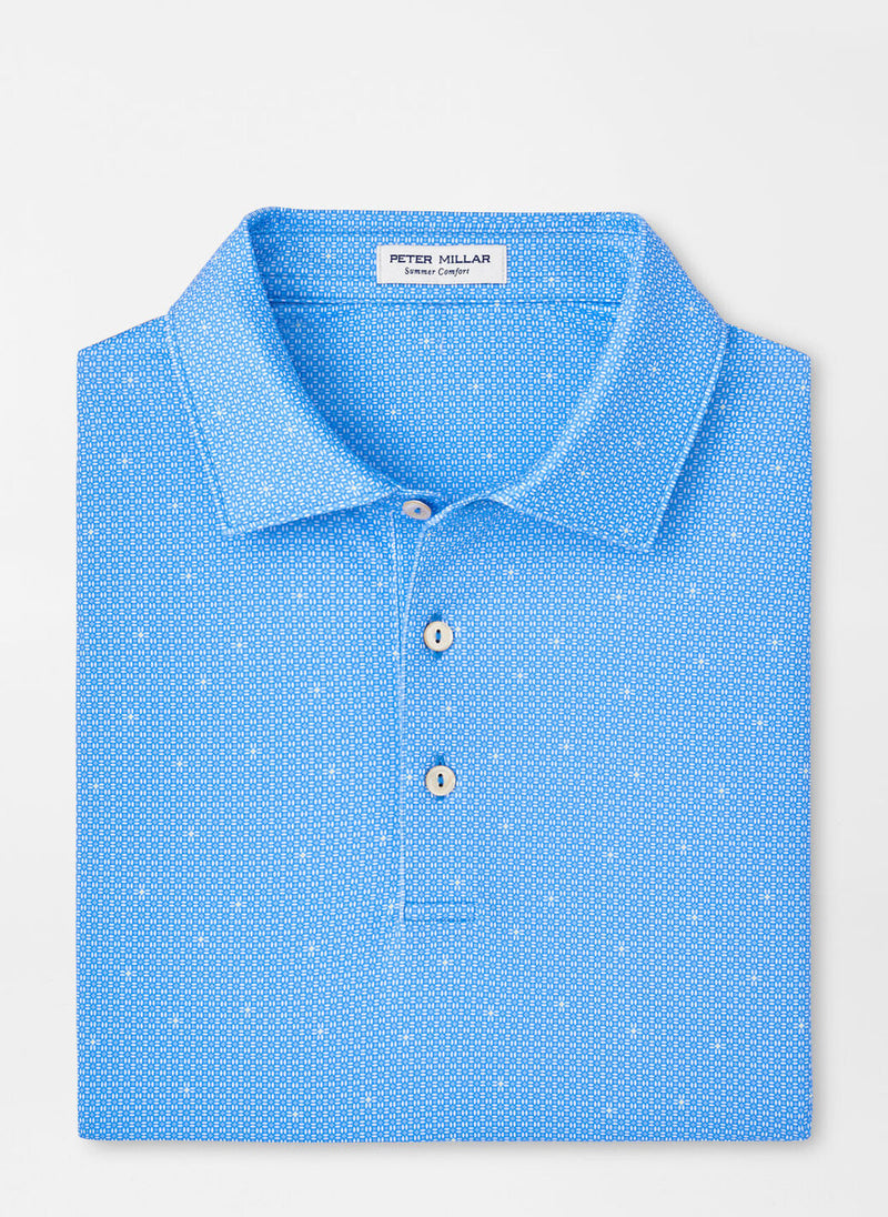 Peter Millar North Star Performance Jersey Polo Liberty Blue