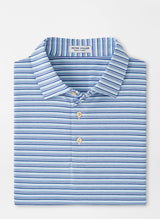 Peter Millar Fairmont Performance Jersey Polo White/Astral Blue