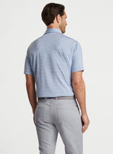 Peter Millar Fairmont Performance Jersey Polo White/Astral Blue