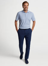 Peter Millar Fairmont Performance Jersey Polo White/Liberty Blue