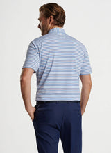 Peter Millar Fairmont Performance Jersey Polo White/Liberty Blue