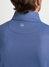 Peter Millar Birdseye Performance Quarter-Zip Sport Navy