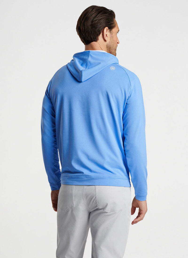 Peter Millar Pine Performance Hoodie Liberty Blue