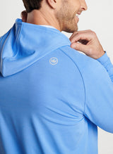 Peter Millar Pine Performance Hoodie Liberty Blue