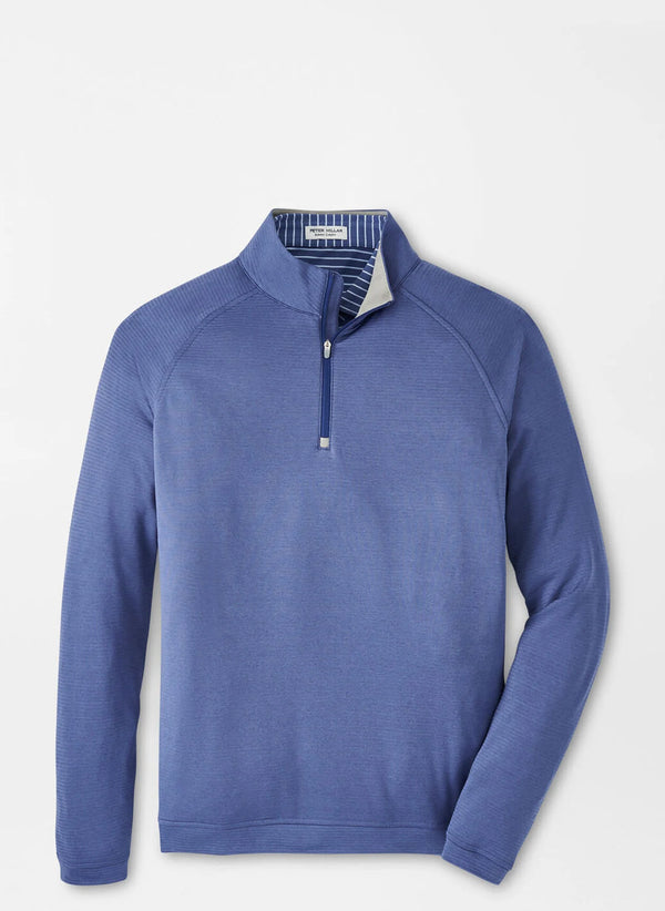 Peter Millar Beaumont Performance Quarter-Zip Astral Blue