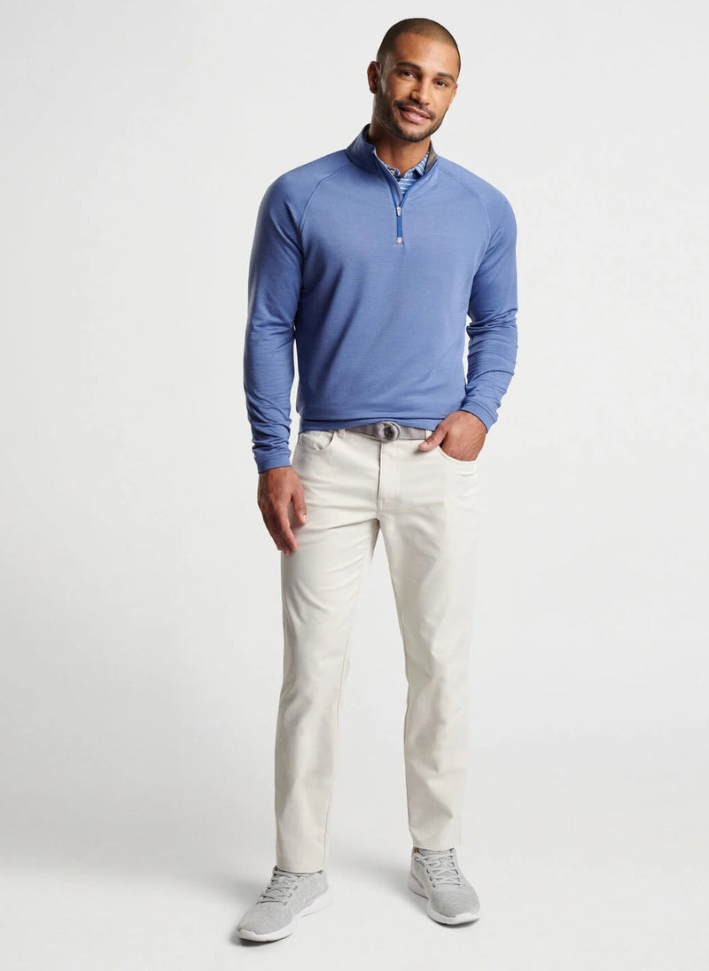 Peter Millar Beaumont Performance Quarter-Zip Astral Blue