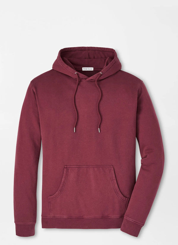 Peter Millar Lava Wash Hoodie Currant