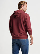 Peter Millar Lava Wash Hoodie Currant