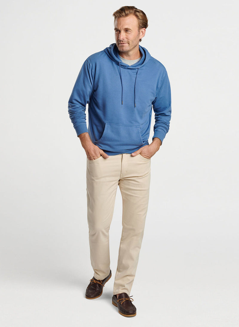 Peter Millar Lava Wash Hoodie Ocean Blue