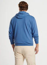 Peter Millar Lava Wash Hoodie Ocean Blue