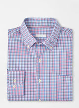 Peter Millar Albert Crown Lite Cotton-Stretch Sport Shirt in Rosewood