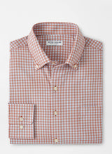 Peter Millar Murray Performance Poplin Shirt Burnt Orange