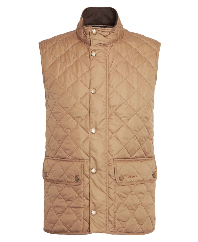 Barbour Men s Lowerdale Quilted Vest in Light Sandstone Size M