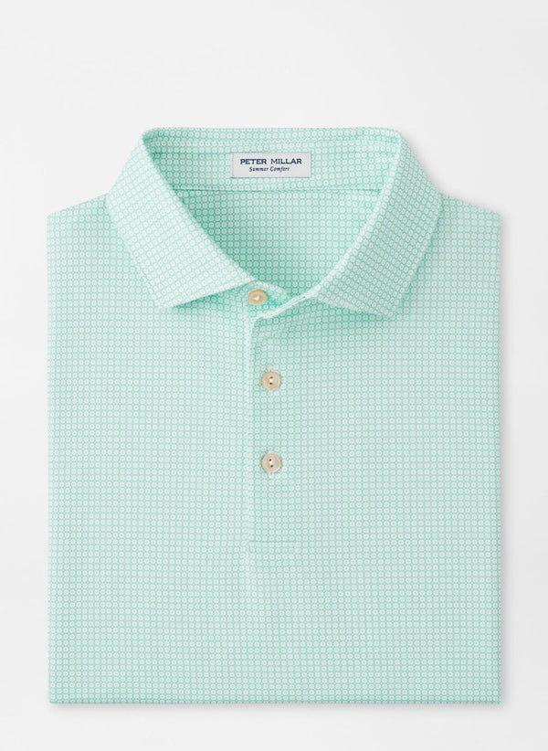 Peter Millar Orbit Performance Jersey Polo in Pear Tart