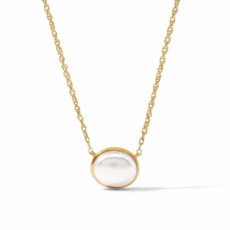 Julie Vos Nassau Solitaire Necklace Pearl