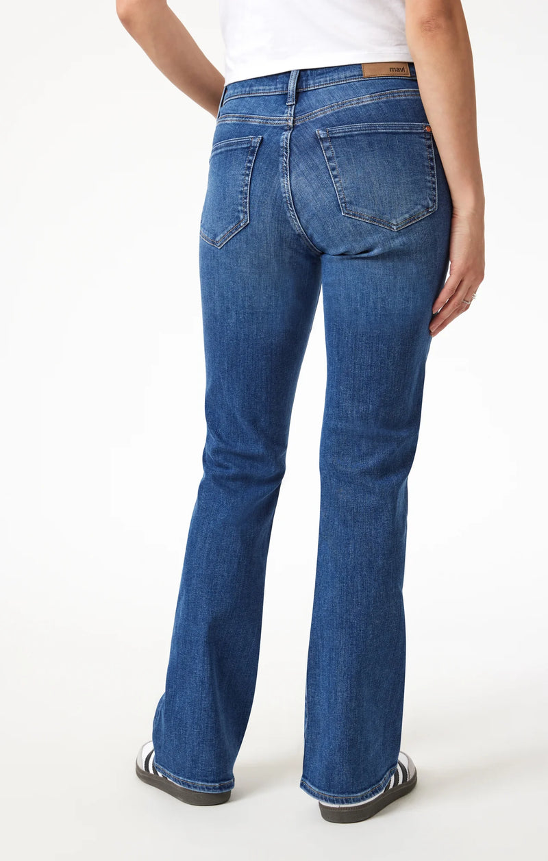 Mavi Molly Bootcut Jean Mid Brushed Flex Blue