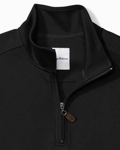 Tommy Bahama Martinique Half-Zip Sweatshirt Black