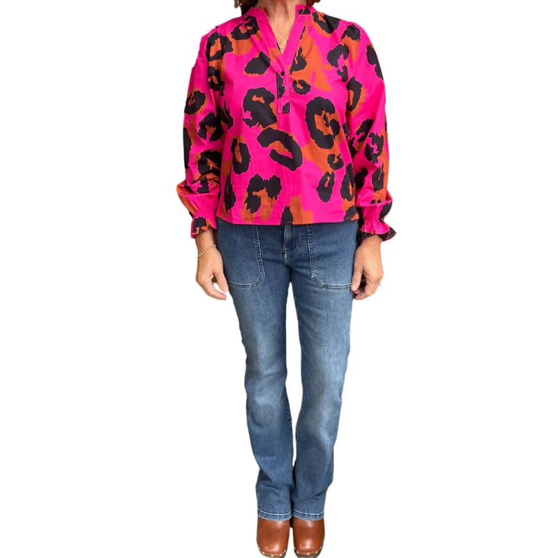 Maude Vivante Ashley Top Pink Leopard