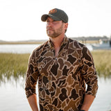 Over Under Core Layer 1/4 Zip in Duck Camo