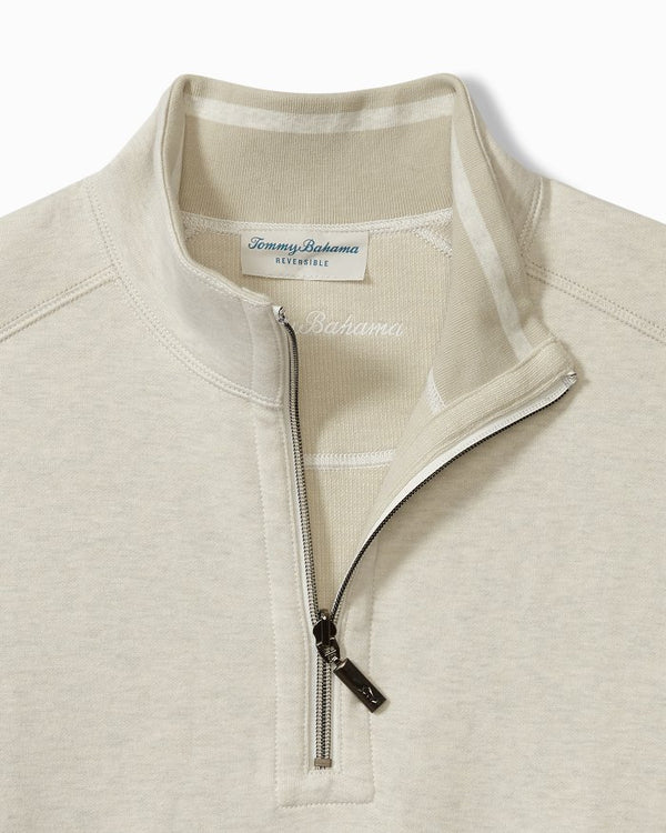 Tommy Bahama Flip Coast Reversible Half-Zip Lychee