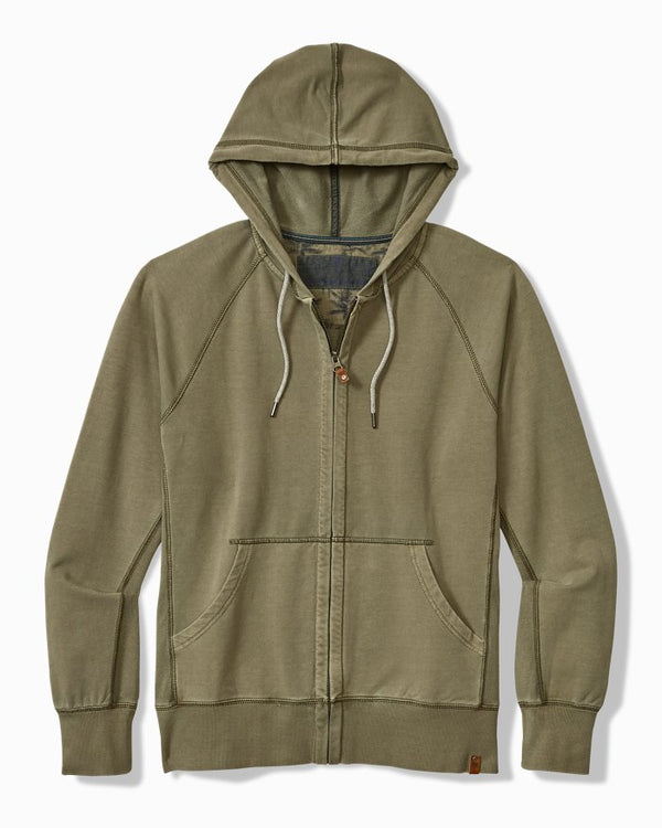 Tommy Bahama Ben & Terry Full-Zip Sweatshirt Tea Leaf