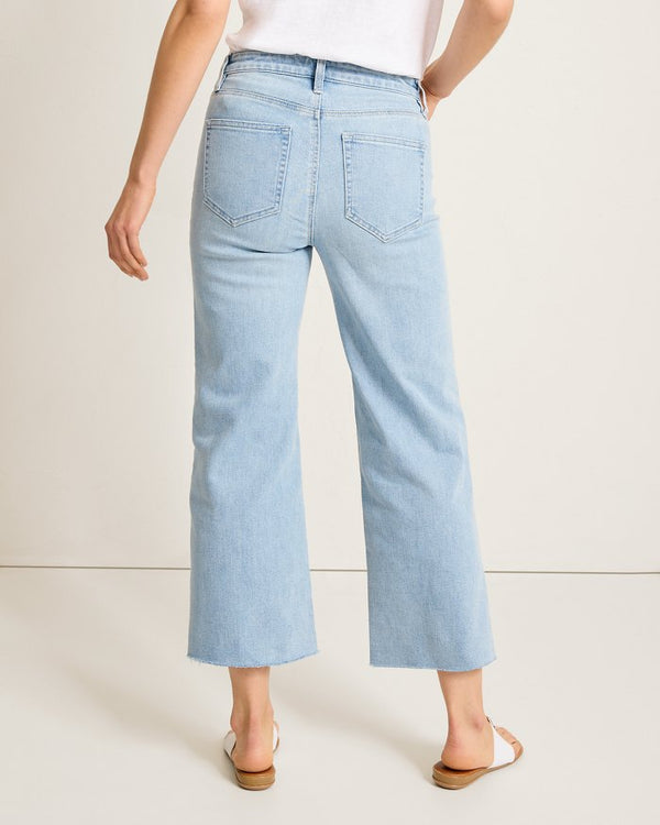 Tommy Bahama High-Rise Cropped Wide Leg Jeans Crystal Coast