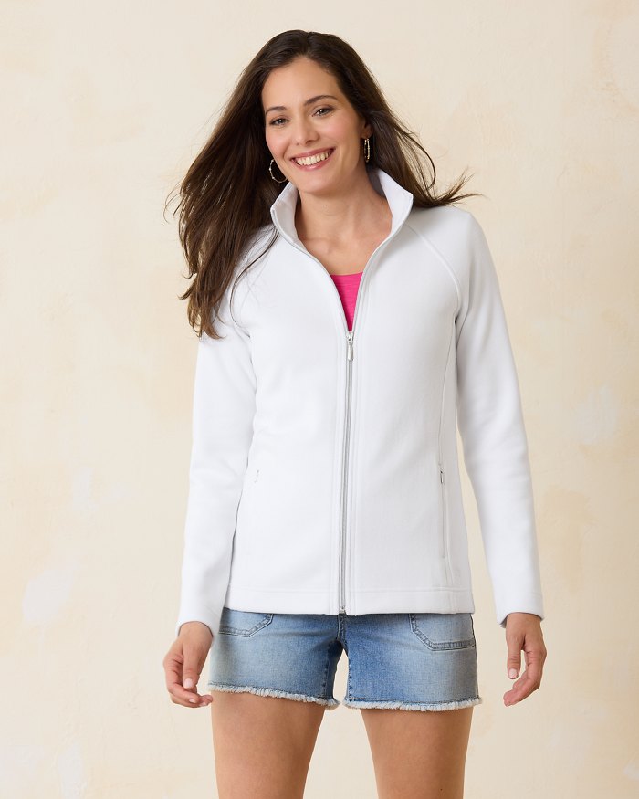 Tommy Bahama The Aruba Full-Zip Sweatshirt White