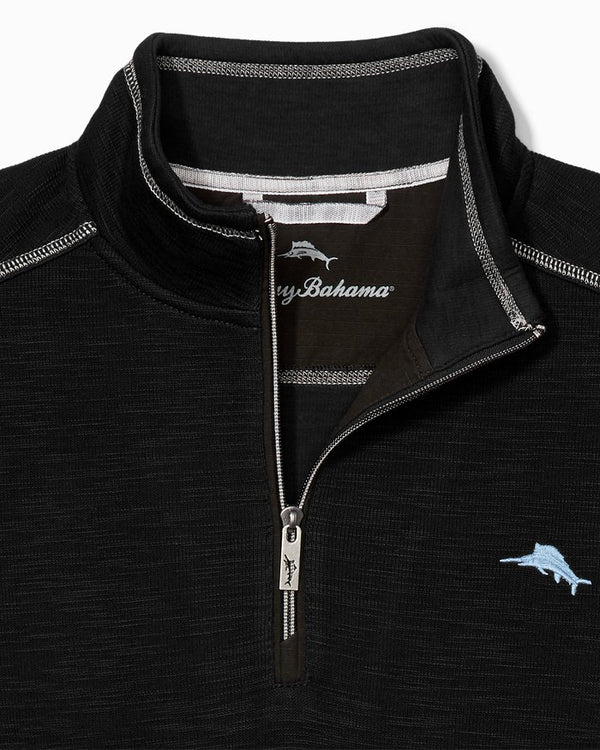 Tommy Bahama Tobago Bay Half-Zip Sweatshirt Black