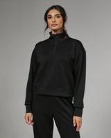 7Diamonds REV™ Crop Quarter-Zip Onyx