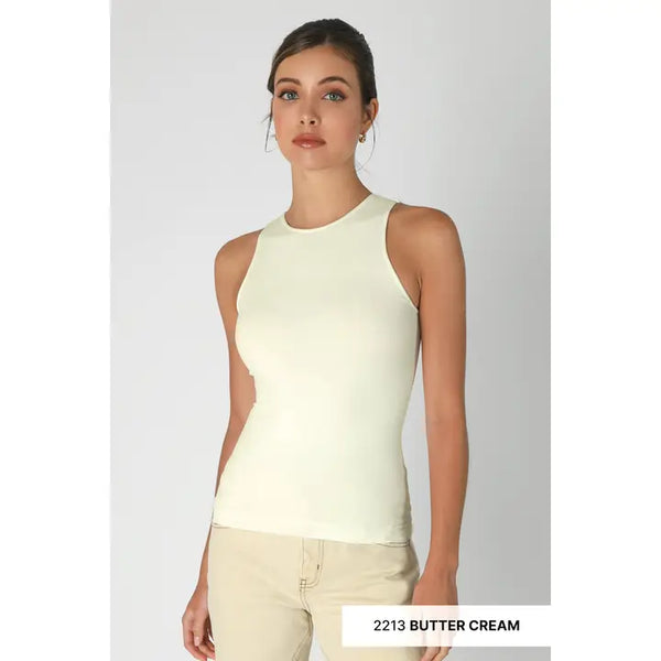 NikiBiki Basic Jersey Tank Butter Cream