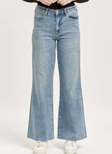 Dear John Fiona Super High Rise Wide Leg Jeans Artic Denim