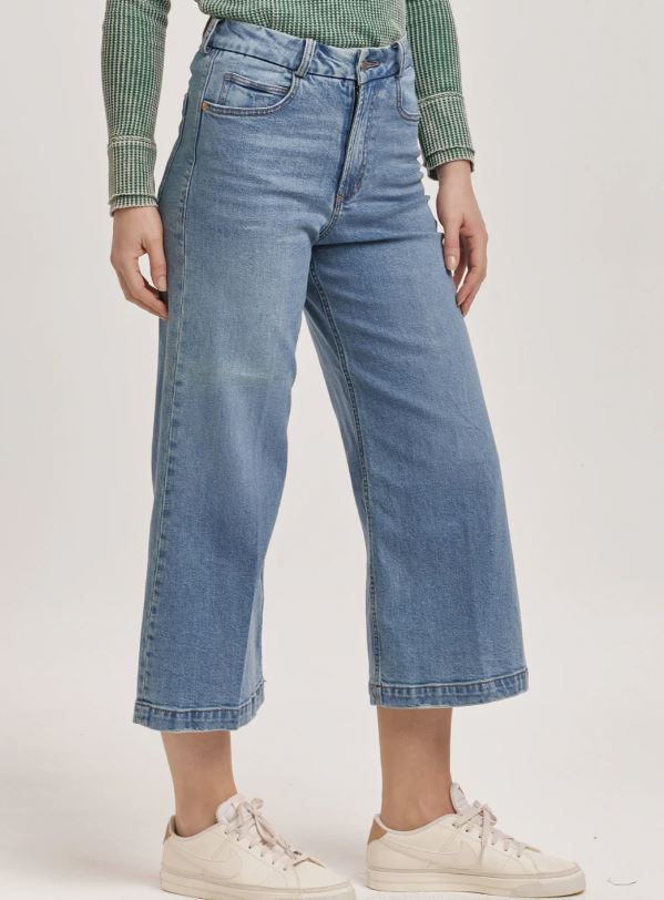 Dear John Audrey Super High Rise Cropped Wide Leg Jean Haleyville