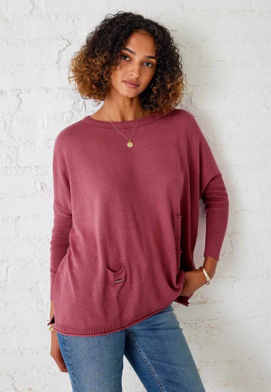 Mersea The Catalina Travel Sweater Burnt Rose