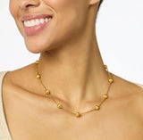 Julie Vos Cirque Delicate Station Necklace Gold