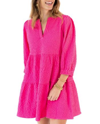 Mary Square Cooper Dress Pink