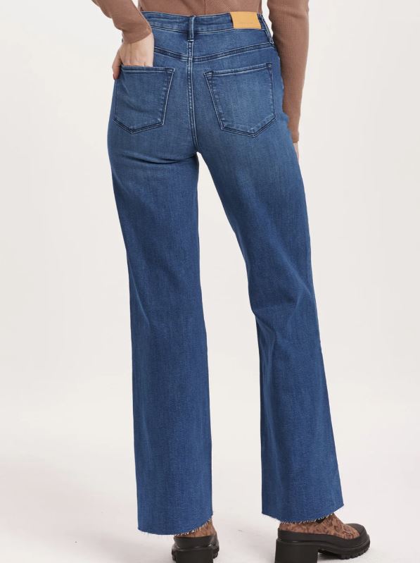 Dear John Fiona High Rise Wide Leg Jeans Violet Blue