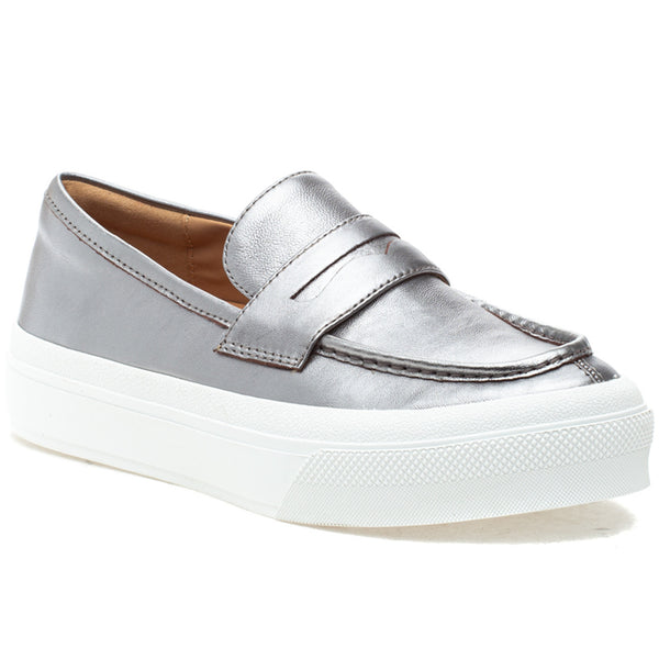 J/Slides GIGI JS Pewter Leather