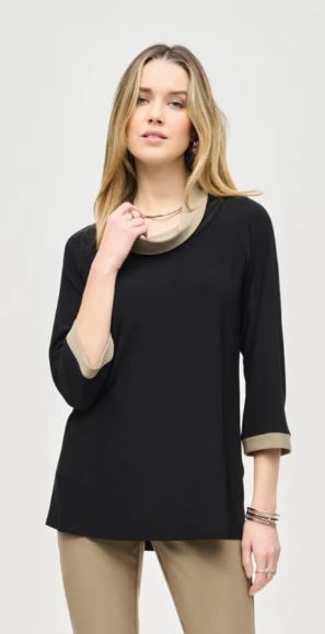 Joseph Ribkoff Top 243163 Black/Java