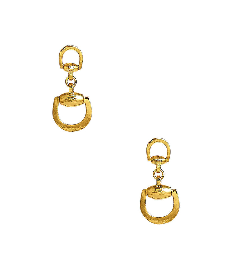 Lisi Lerch Mini Horsebit - Gold Earrings