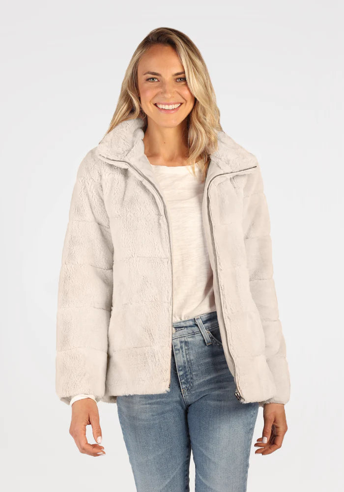 Dylan Side Zip Jacket Natural