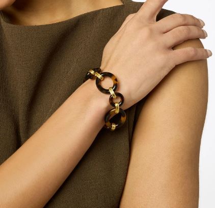 Julie Vos Madison Link Bracelet Tortoiseshell